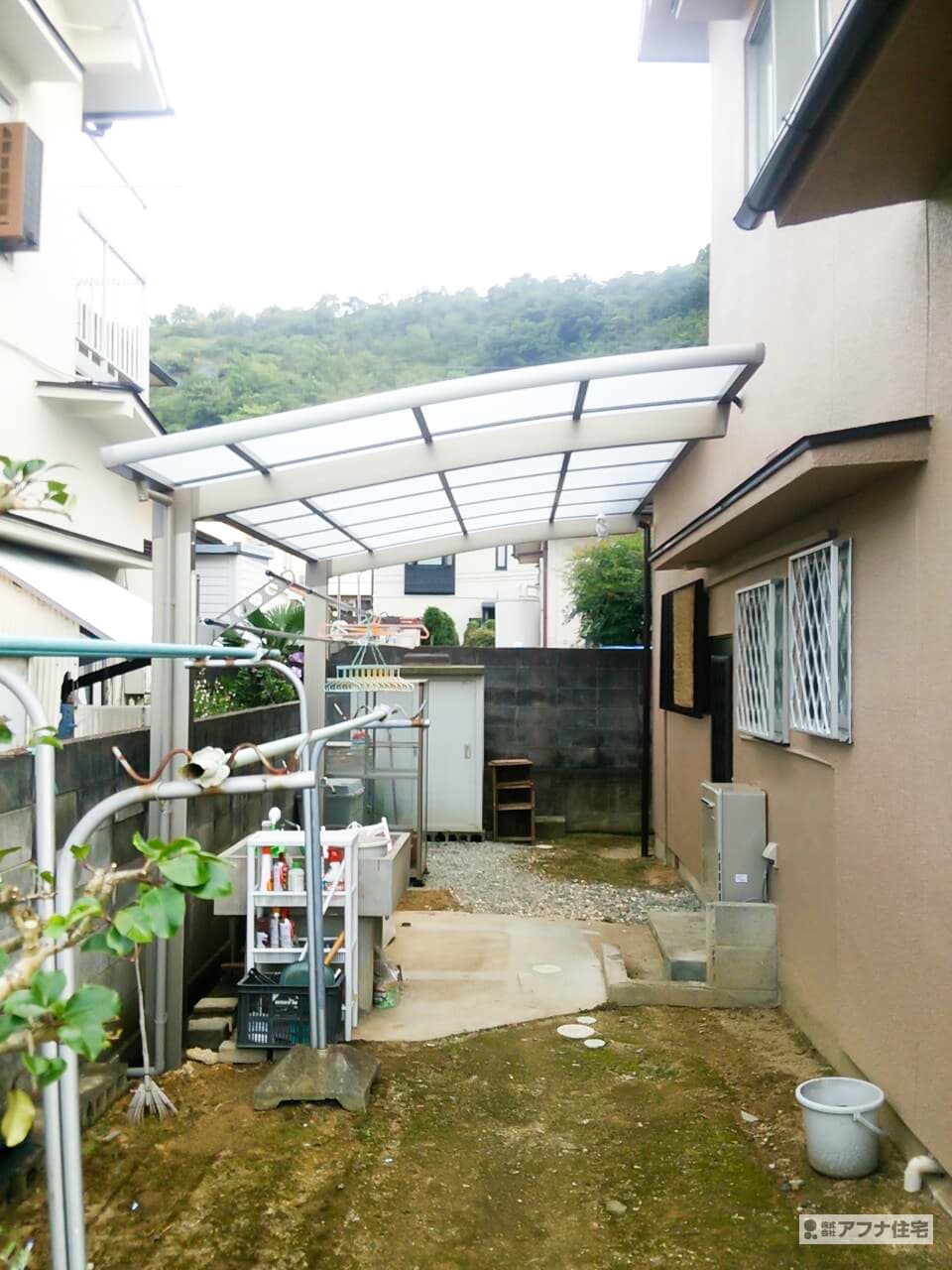 アフナ住宅｜外壁塗装・カーポート施工事例