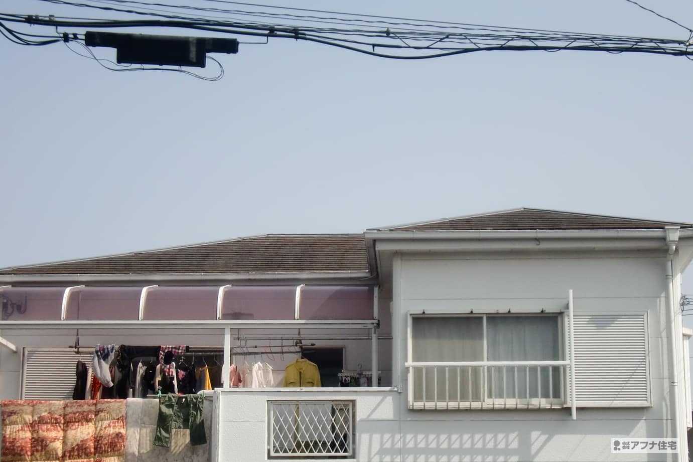 アフナ住宅｜外壁塗装施工前の写真