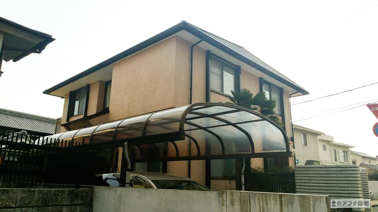 アフナ住宅｜外壁塗装・外塀塗装施工事例