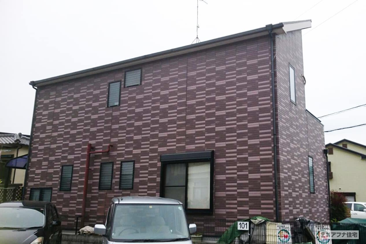 アフナ住宅｜外壁塗装・外壁目地打ち直し・屋根塗装施行前写真