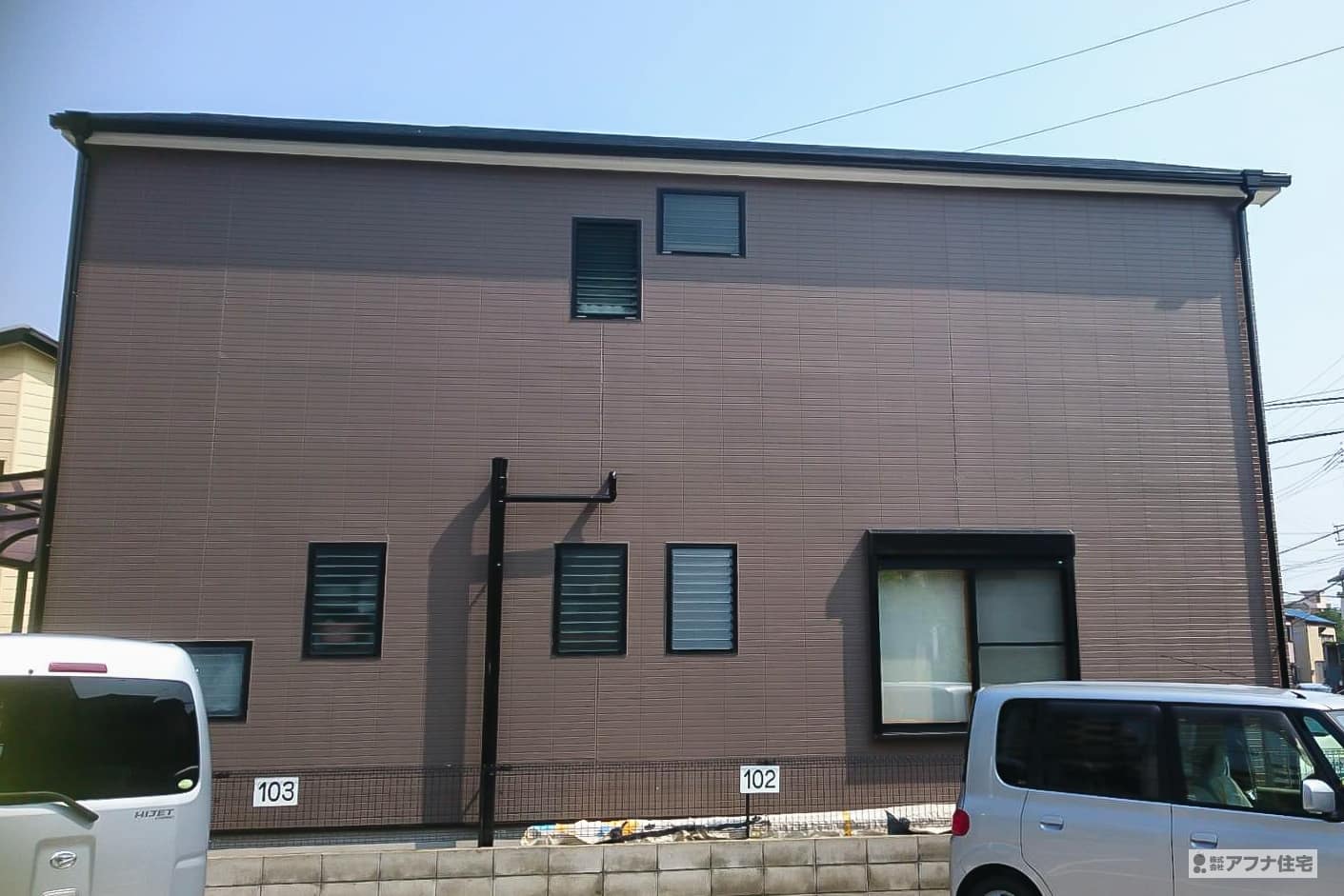 アフナ住宅｜外壁塗装・外壁目地打ち直し・屋根塗装施行事例