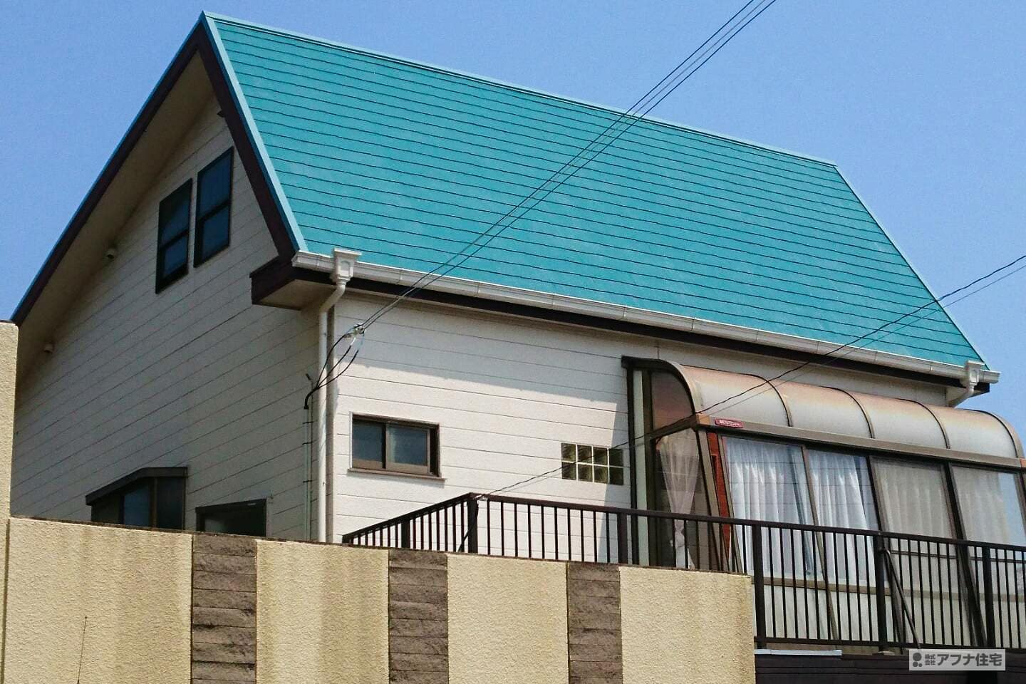 アフナ住宅｜屋根遮熱塗装施工事例写真