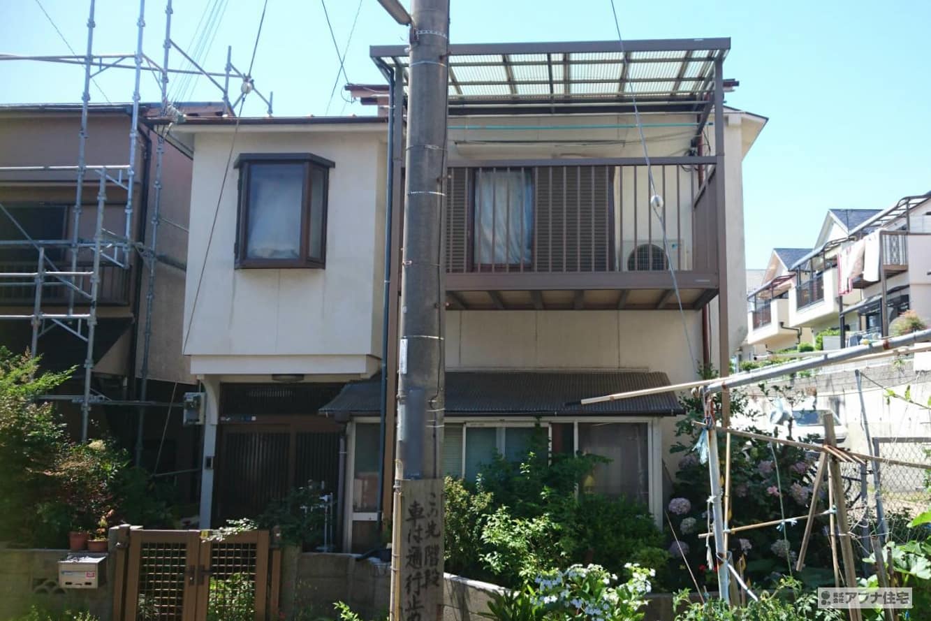 アフナ住宅｜外壁塗装・屋根塗装施行前写真