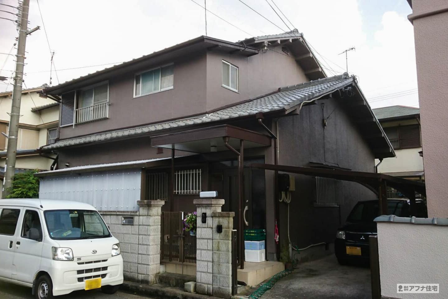 アフナ住宅｜外壁塗装施工事例