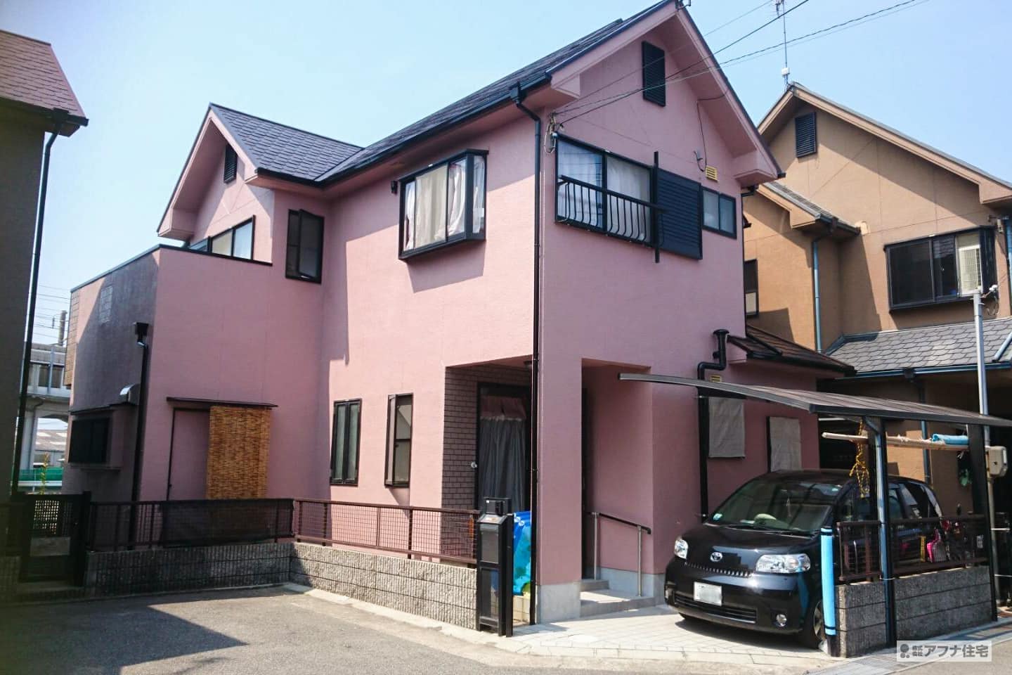 アフナ住宅｜外壁塗装・外屋根塗装施行事例