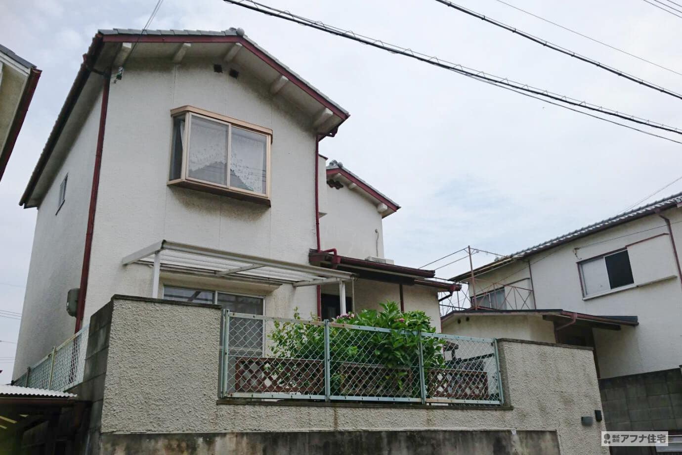 アフナ住宅｜外壁塗装・屋根遮熱塗装・屋根タスペーサー取付工事施工前写真