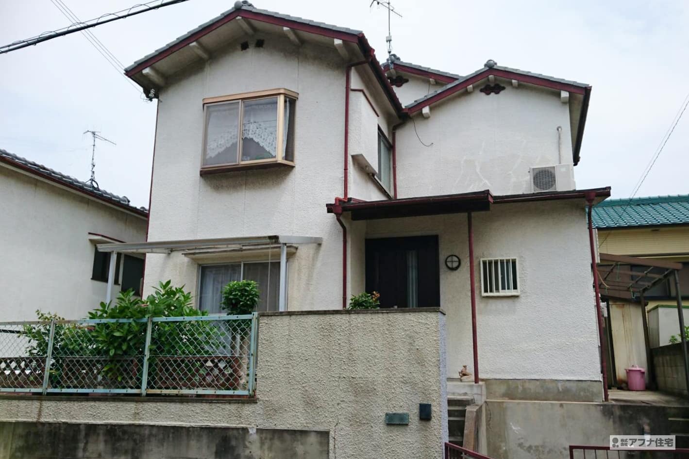 アフナ住宅｜外壁塗装・屋根遮熱塗装・屋根タスペーサー取付工事施工前写真