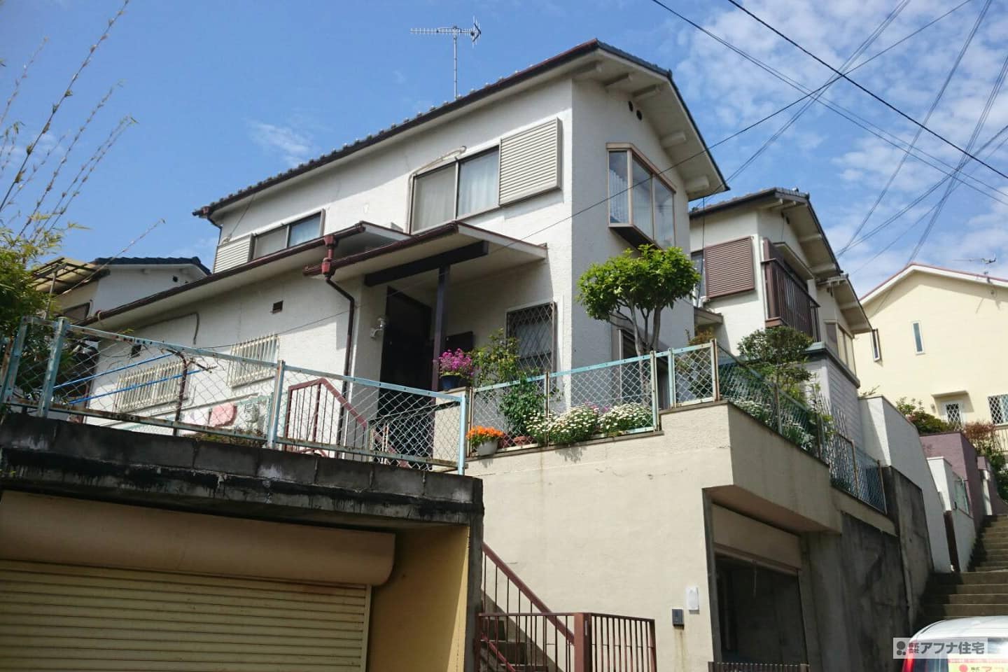 アフナ住宅｜外壁塗装・屋根遮熱塗装・屋根タスペーサー取付工事施工前写真