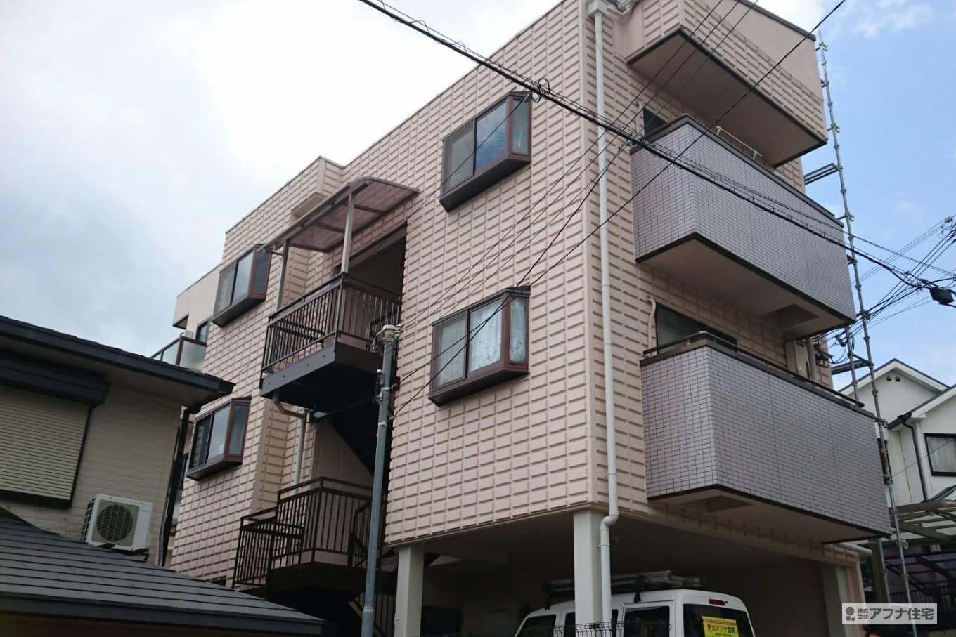 アフナ住宅｜外壁塗装・改修工事施工前写真