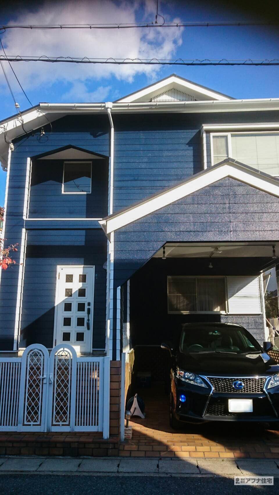 アフナ住宅｜神戸市須磨区東白川台　外壁塗装・外屋根塗装施行事例