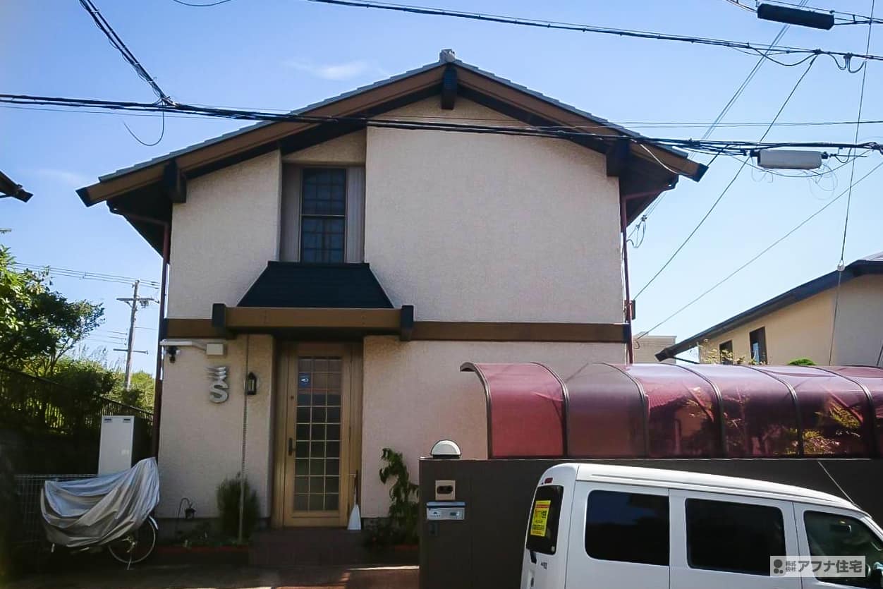 アフナ住宅｜外壁塗装施行事例