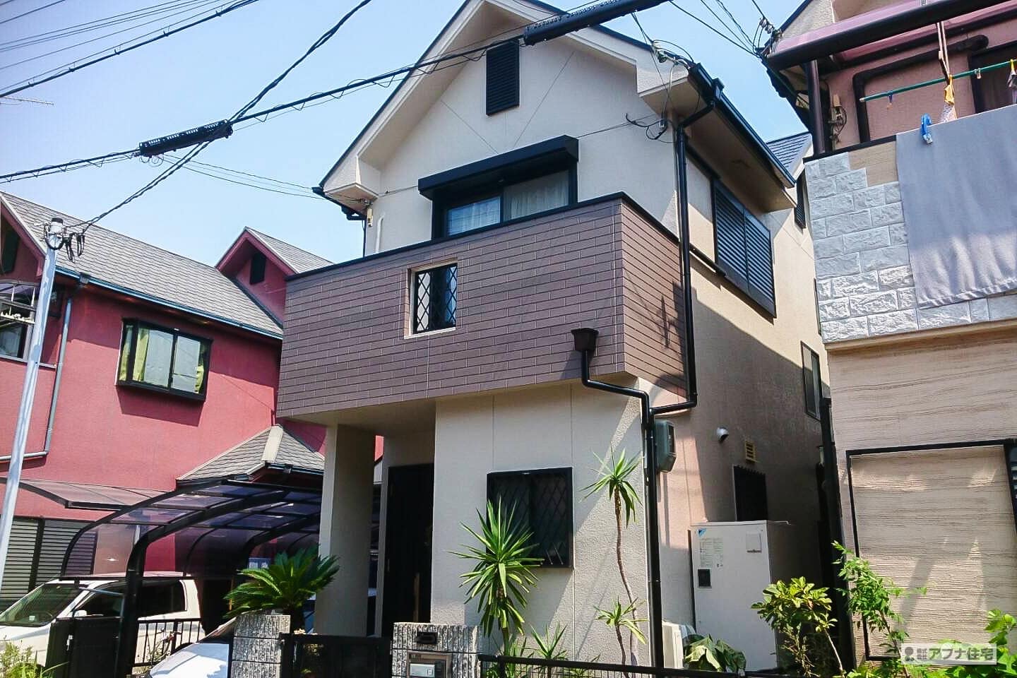 アフナ住宅｜外壁塗装・屋根塗装施行事例