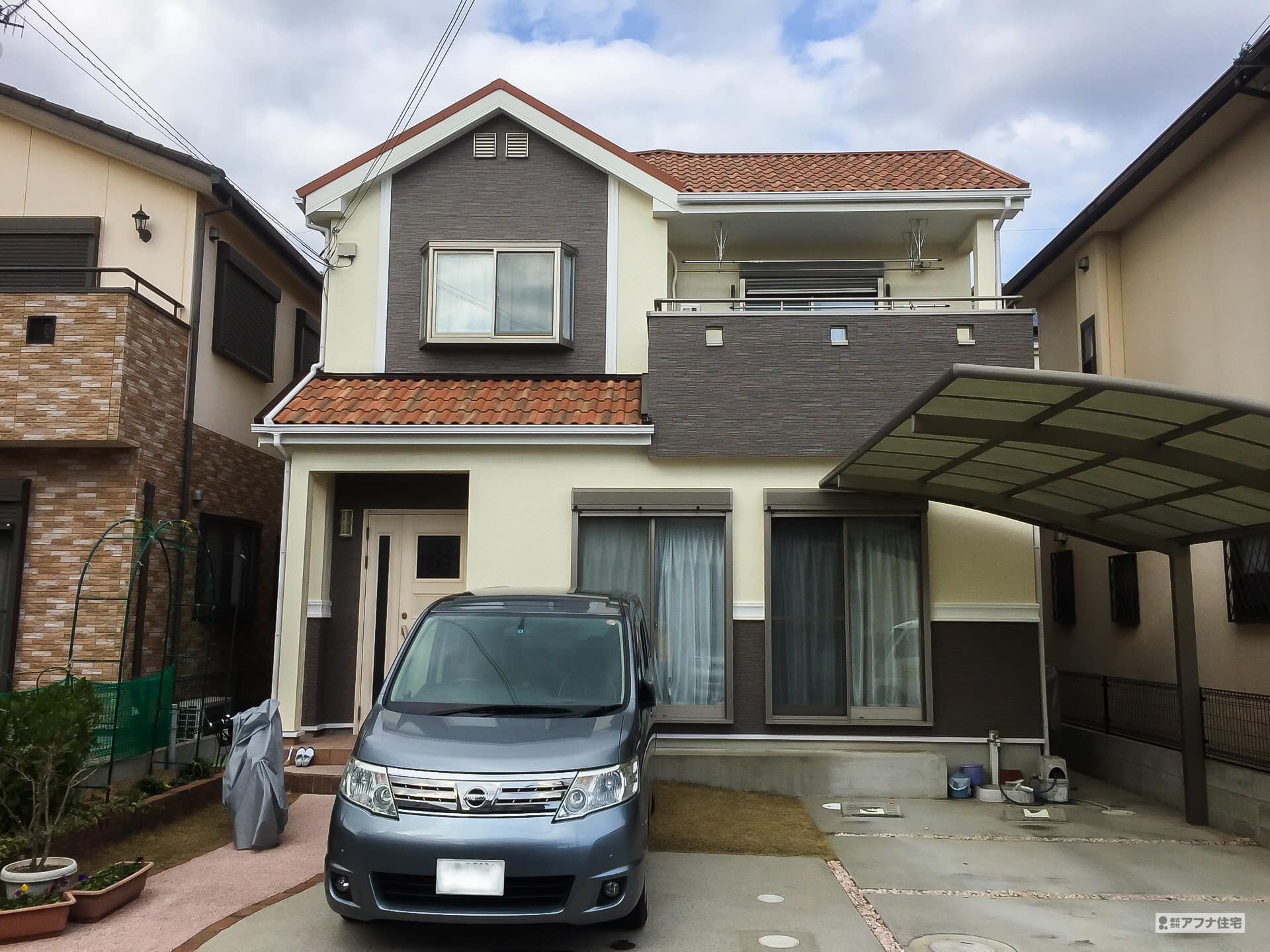 アフナ住宅|外壁塗装施工事例写真