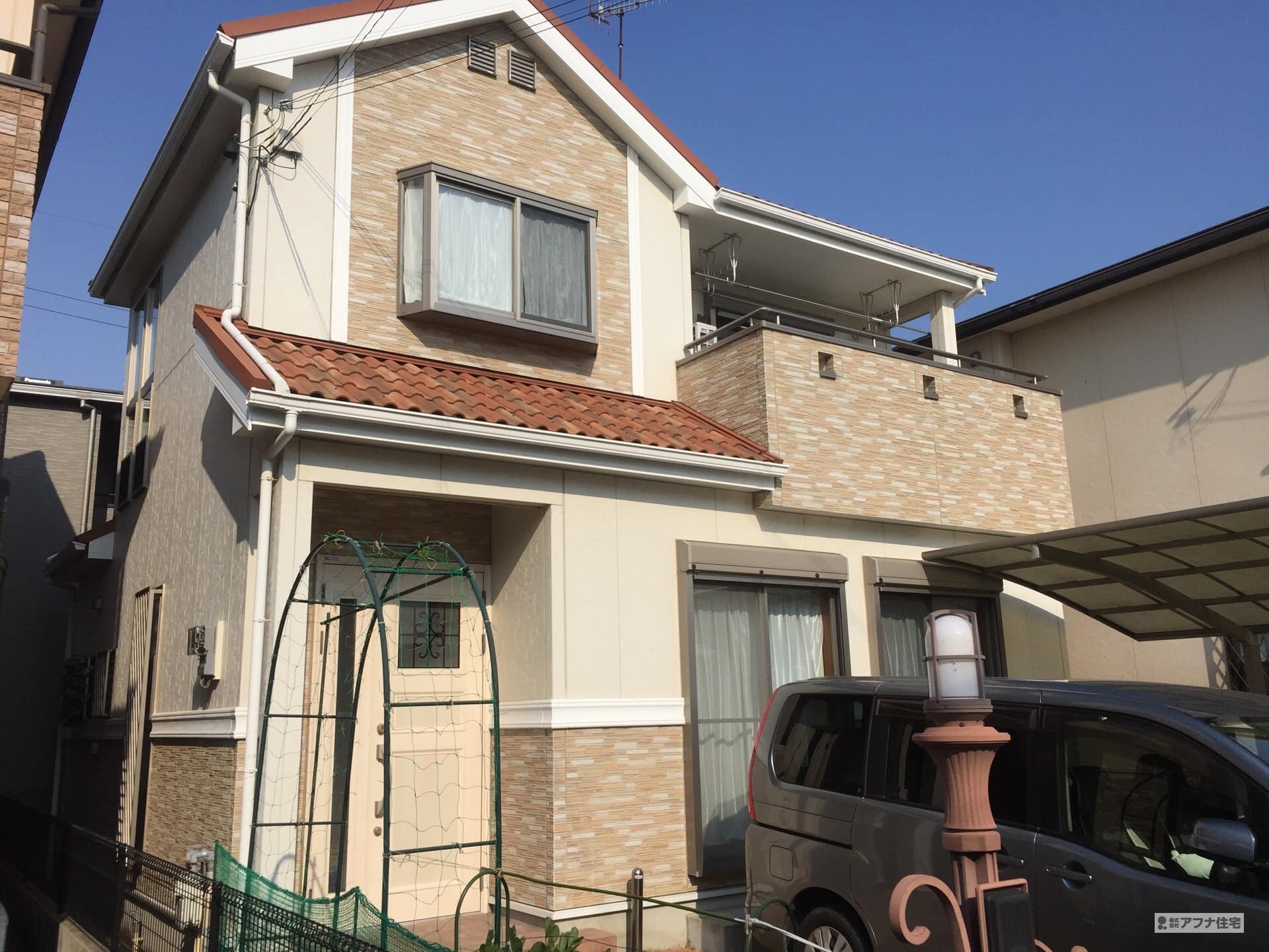 アフナ住宅|外壁塗装施工前写真