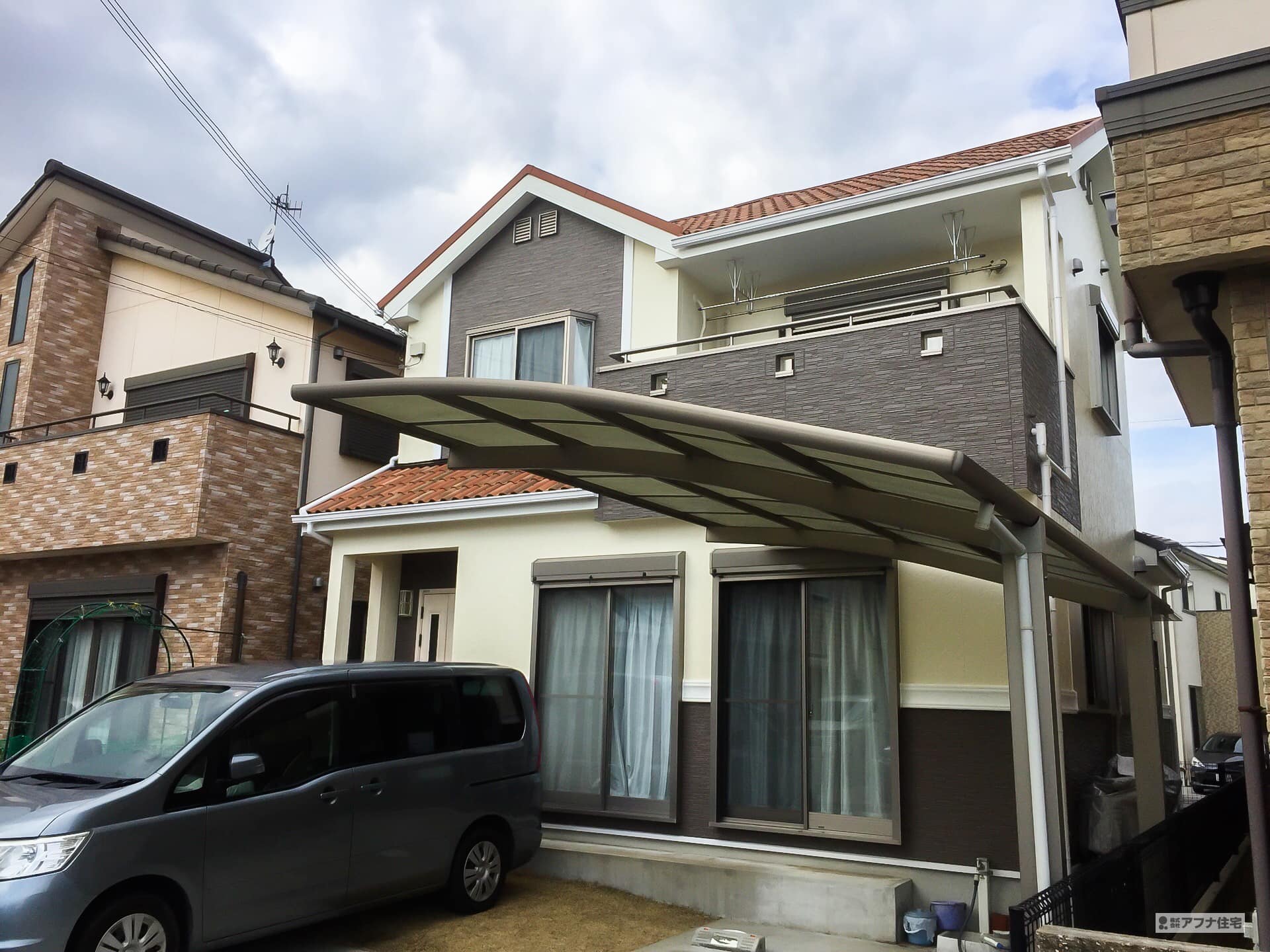 アフナ住宅|外壁塗装施工事例写真