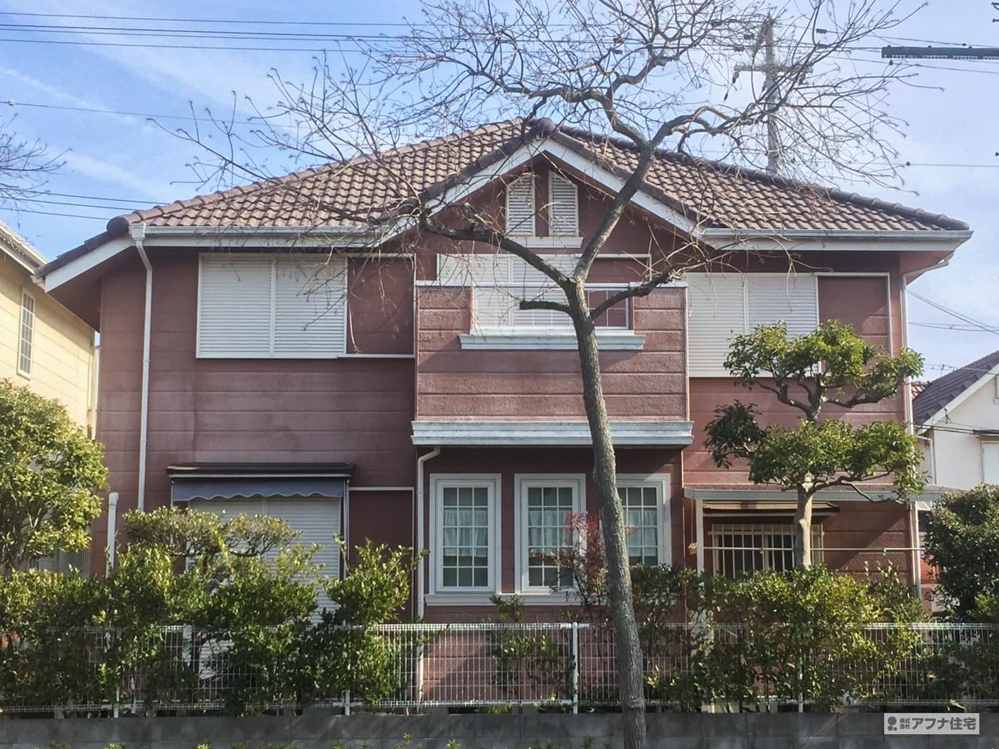 アフナ住宅｜神戸市西区竹の台・外壁塗装工事前写真