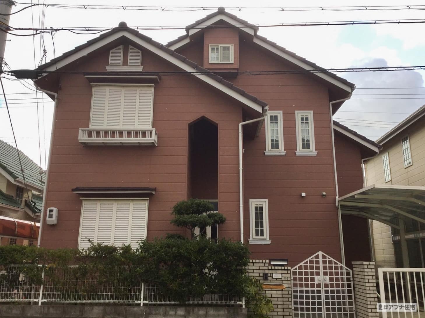 アフナ住宅｜神戸市西区竹の台・外壁塗装工事前写真