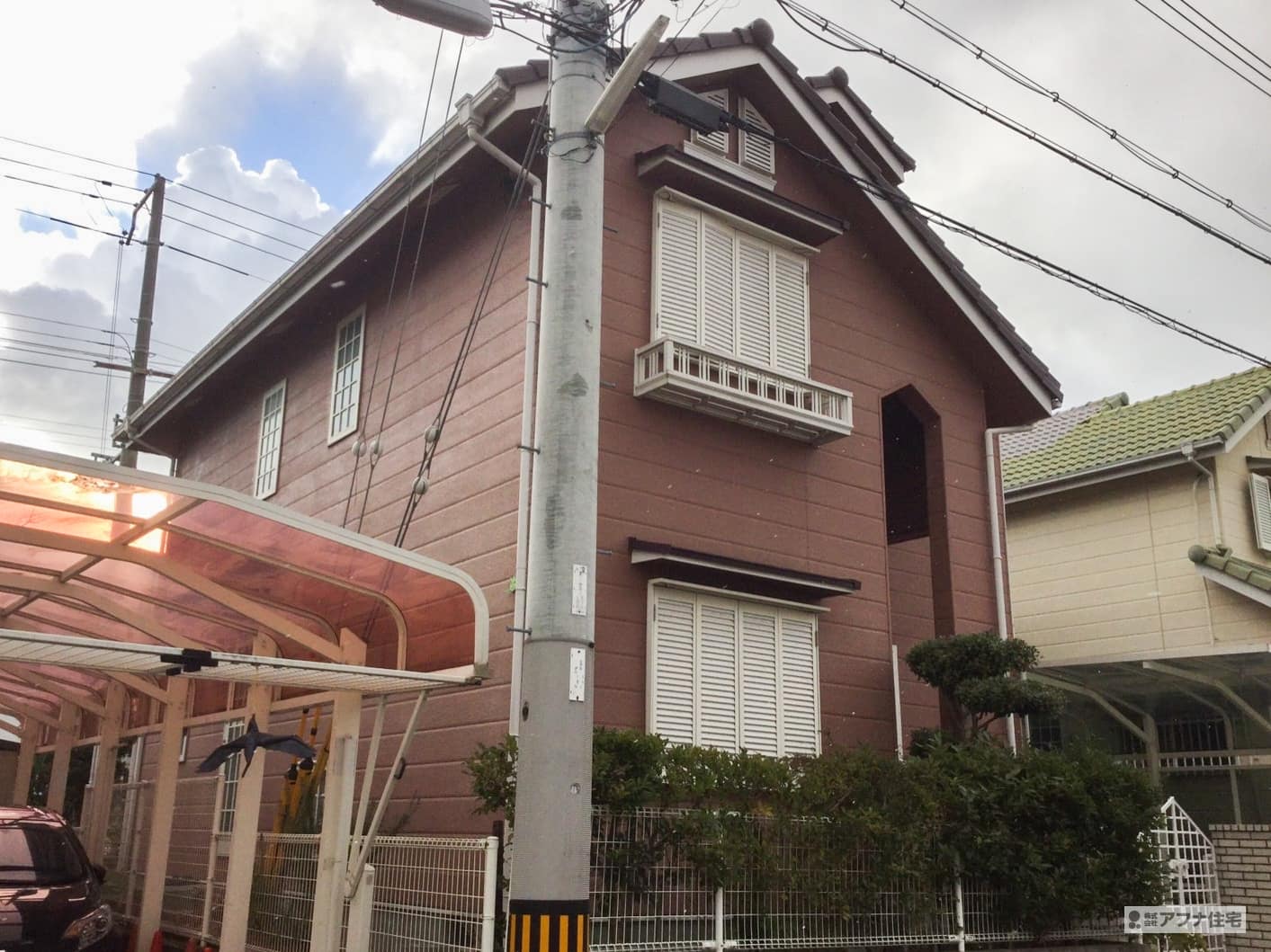 アフナ住宅｜神戸市西区竹の台・外壁塗装工事前写真