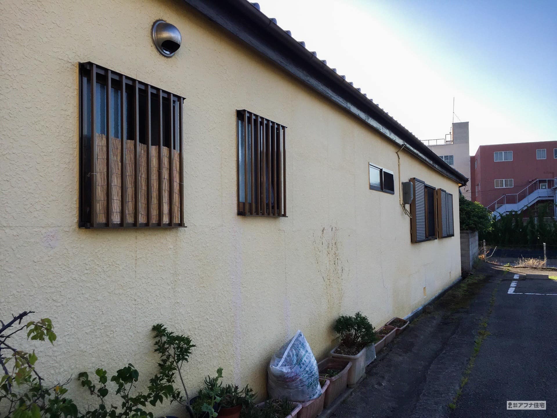 外壁塗装施工前写真|アフナ住宅