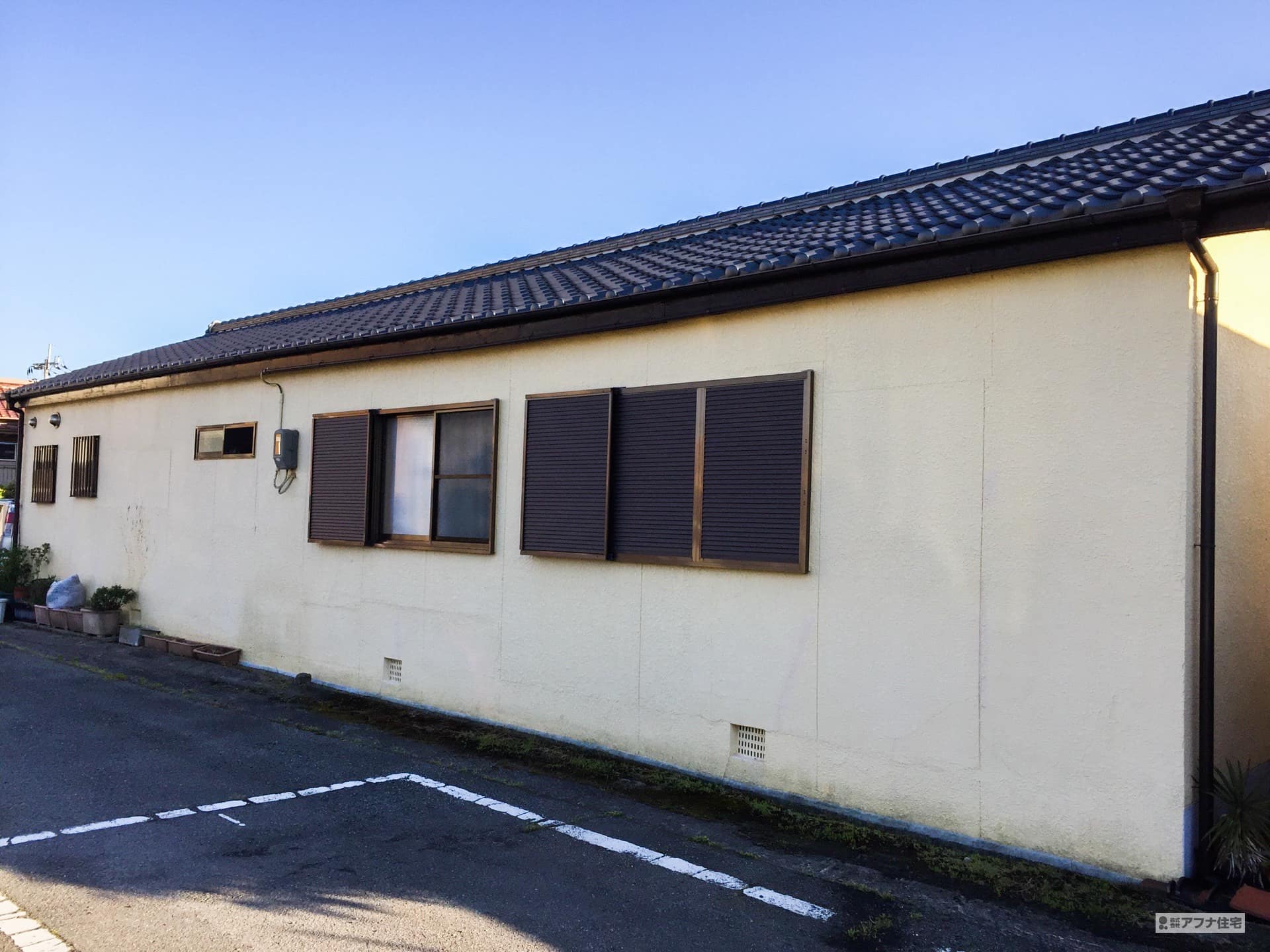 外壁塗装施工前写真|アフナ住宅