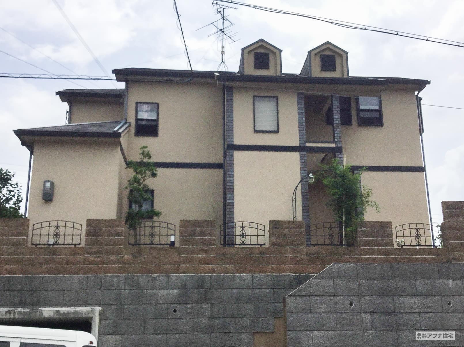 外壁塗装・屋根遮熱塗装施工前写真|アフナ住宅