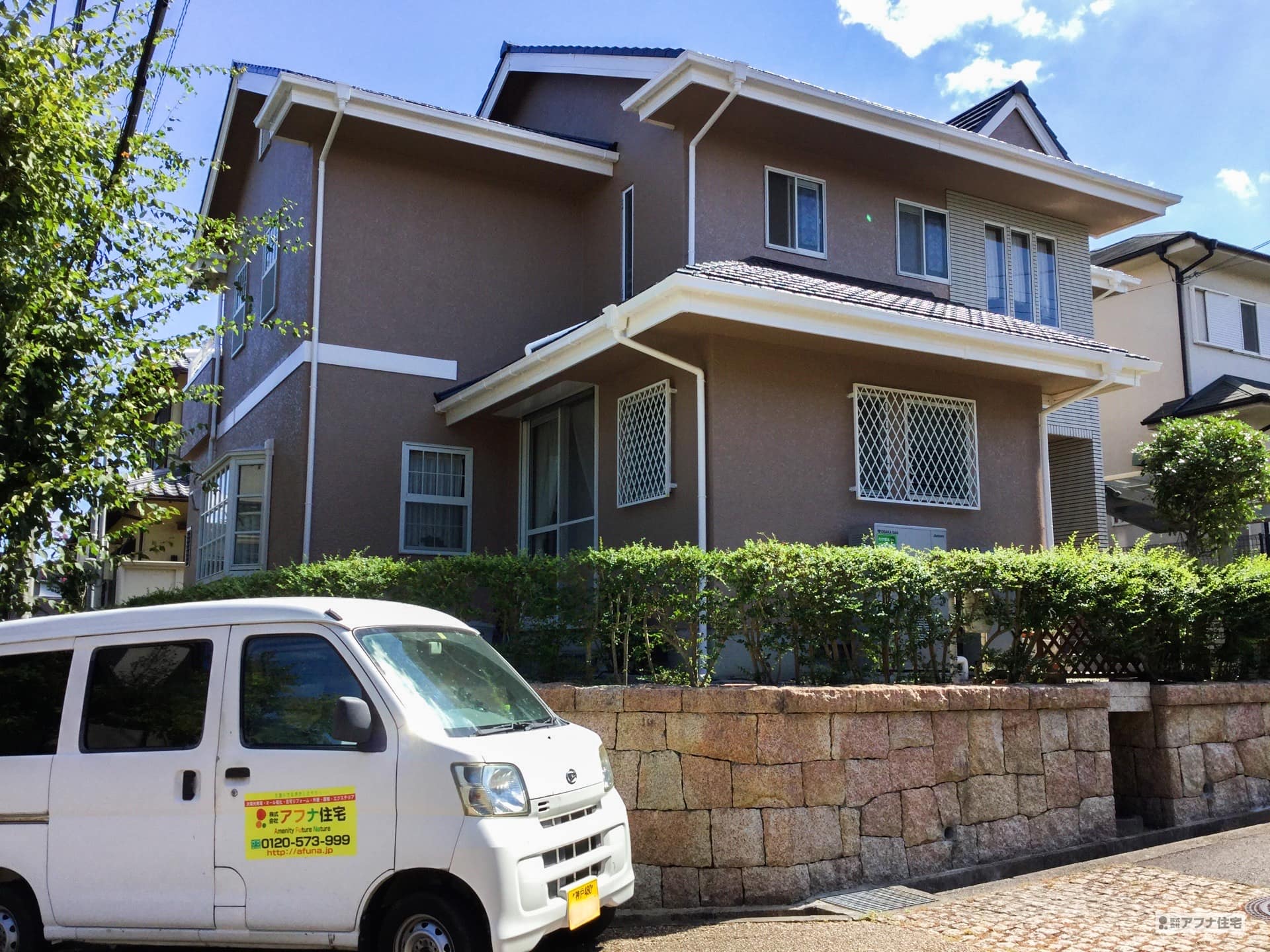 三田市あかしあ台 D様<br >外壁塗装・屋根塗装・タイルコーテング工事施工事例|アフナ住宅