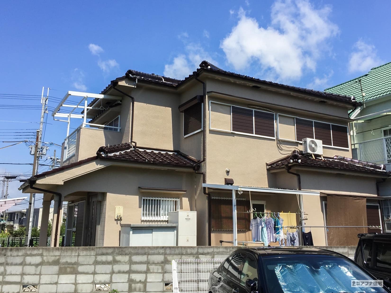 外壁塗装工事施工事例|アフナ住宅